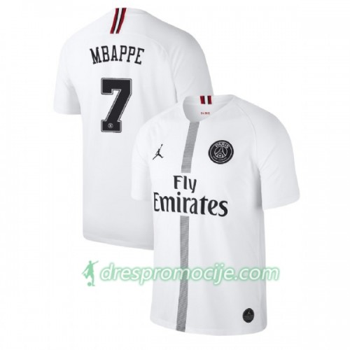 Paris Saint-Germain Dres Mbappe 7 Jodan Bijela Treći 2018/19 Kratkih Rukava Paris Saint-Germain Dres Mbappe 7 Jodan Bijela Treći 2018/19 Kratkih Rukava